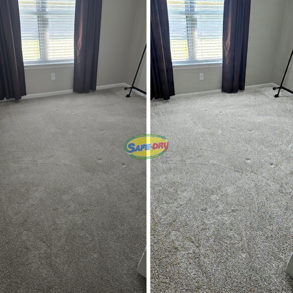 Before and After Carpet Cleaning